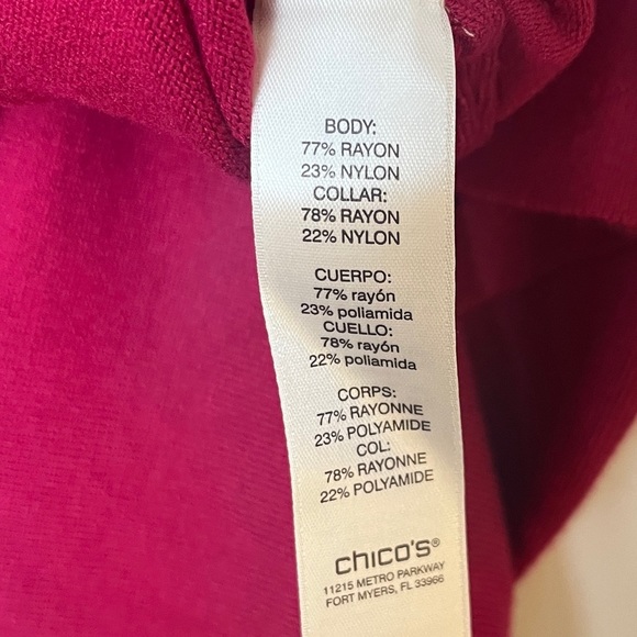 CHICO’S Classic Sweater Vest in Red Size 0 - Picture 5 of 7